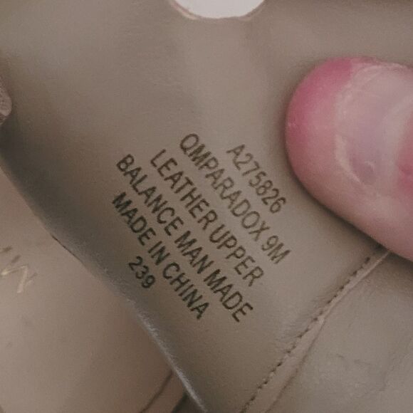 Marc Fisher Paradox Lace Up Block Heeled Sandals in Nude Size 9 - Picture 6 of 9